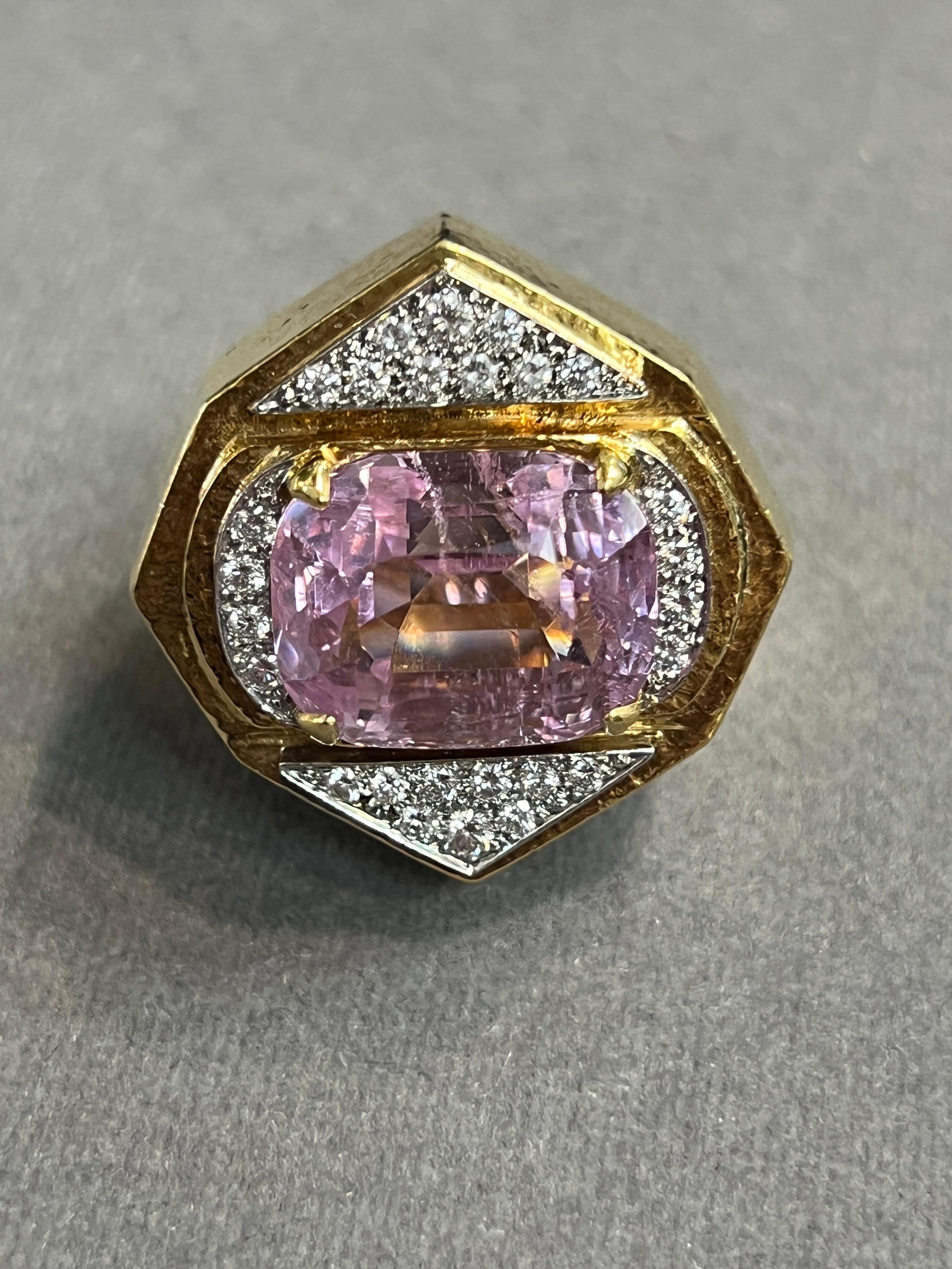 Women's David Webb Kunzite Ring