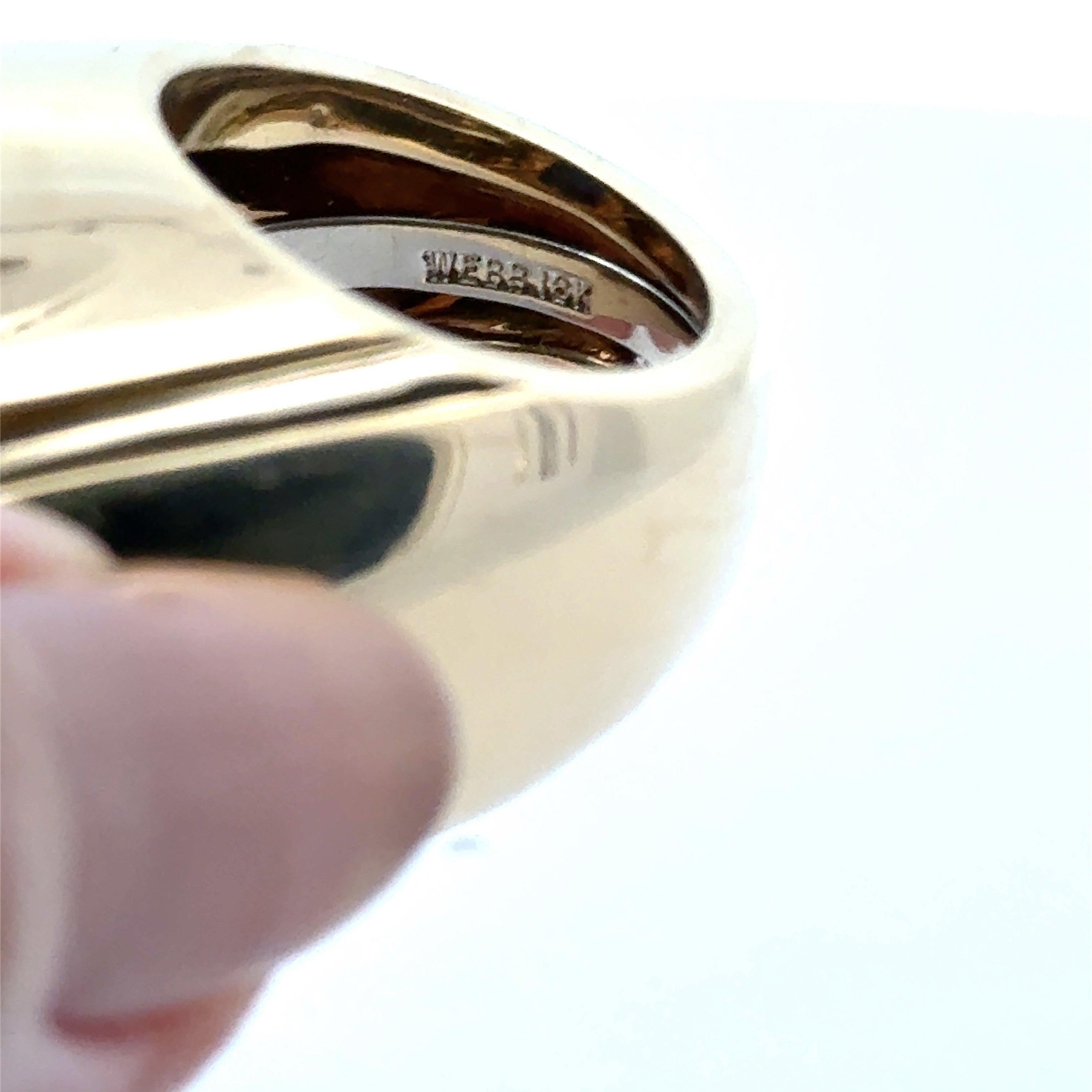 David Webb Lapis Lazuli 18KT Gold Vintage Ring mit Etui für Damen oder Herren im Angebot