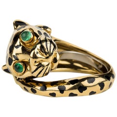 David Webb Leopard Ring