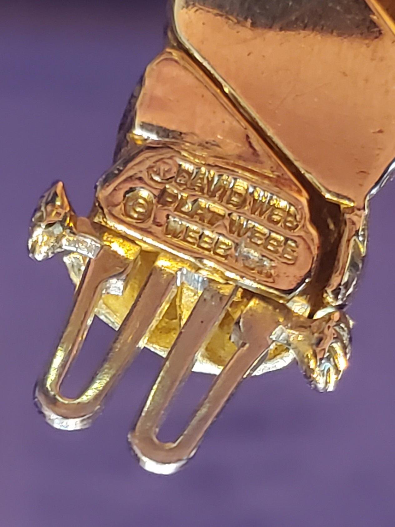 David Webb Lion Emerald Diamond & Gold Bracelet 2