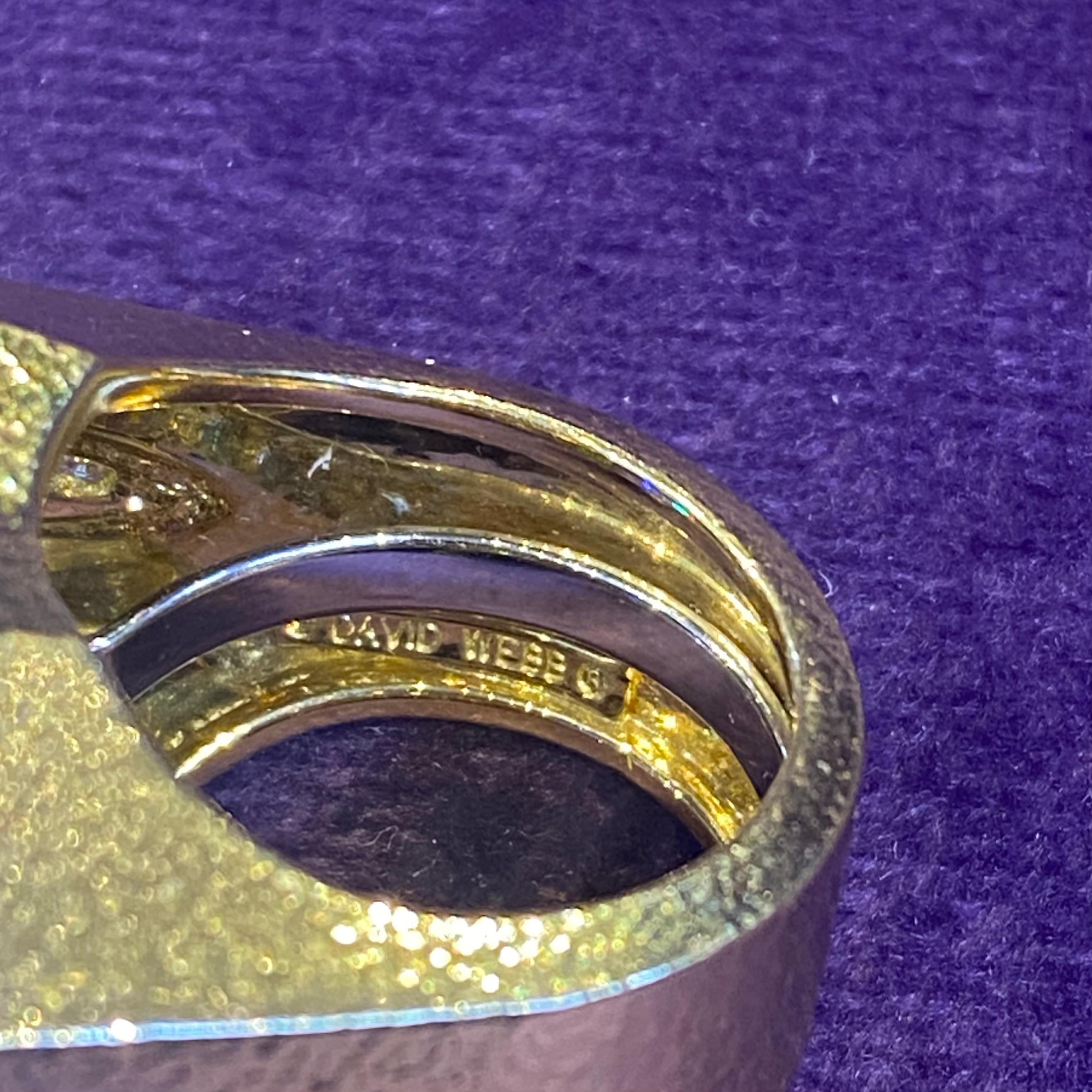 David Webb Oval Cut Sapphire Ring For Sale 4