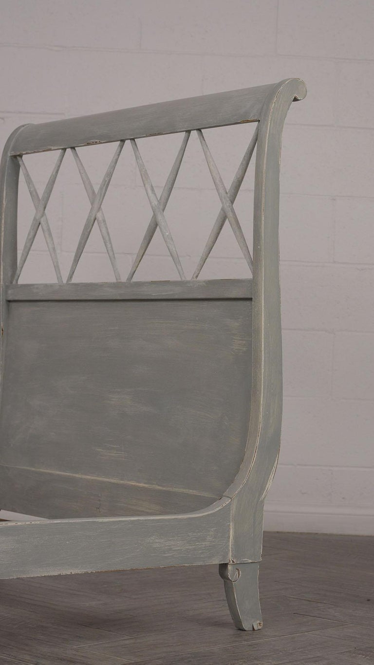 Pair of Newly Painted French EmpireStyle Bed Frames For Sale at 1stdibs