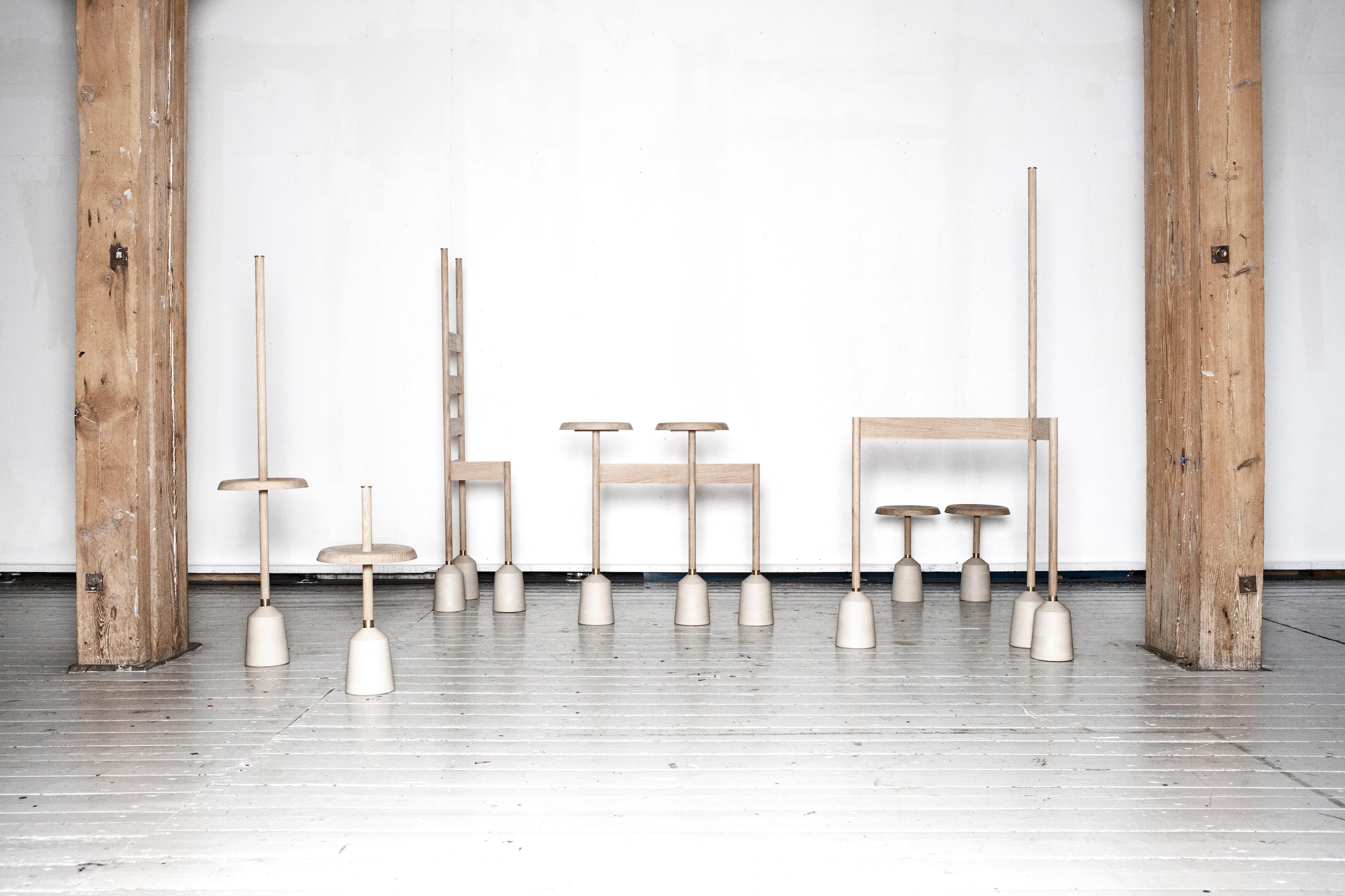 Contemporary Handmade Scandinavian Side Table 