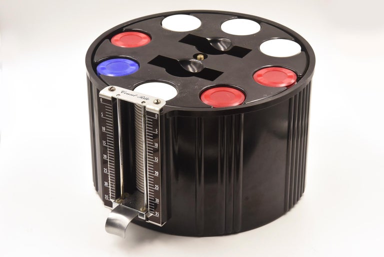 Art Deco Black Bakelite Poker Chip Holder Caddy at 1stDibs art deco