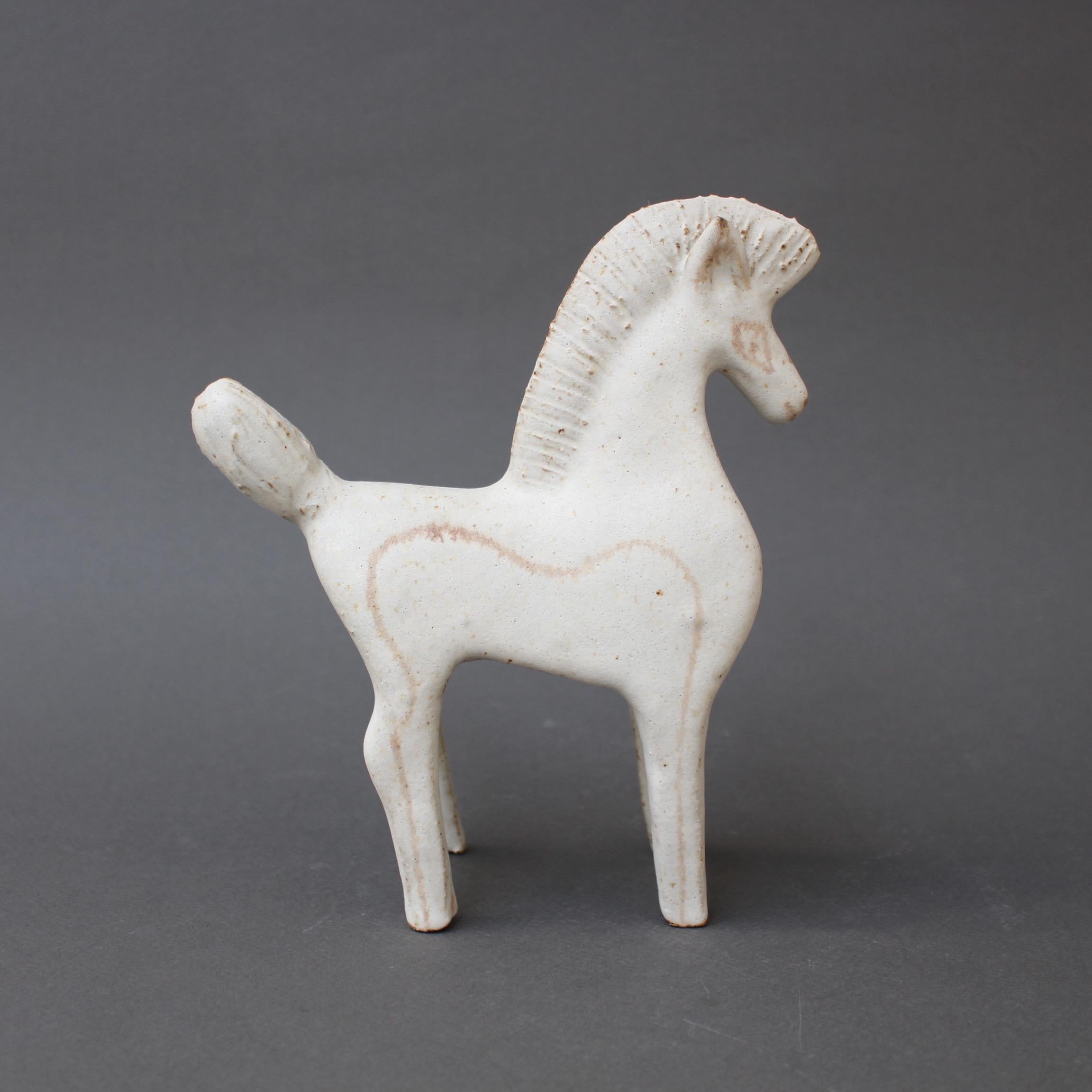 Set of Two Ceramic Horses by Bruno Gambone, Italy, circa 1970s 5