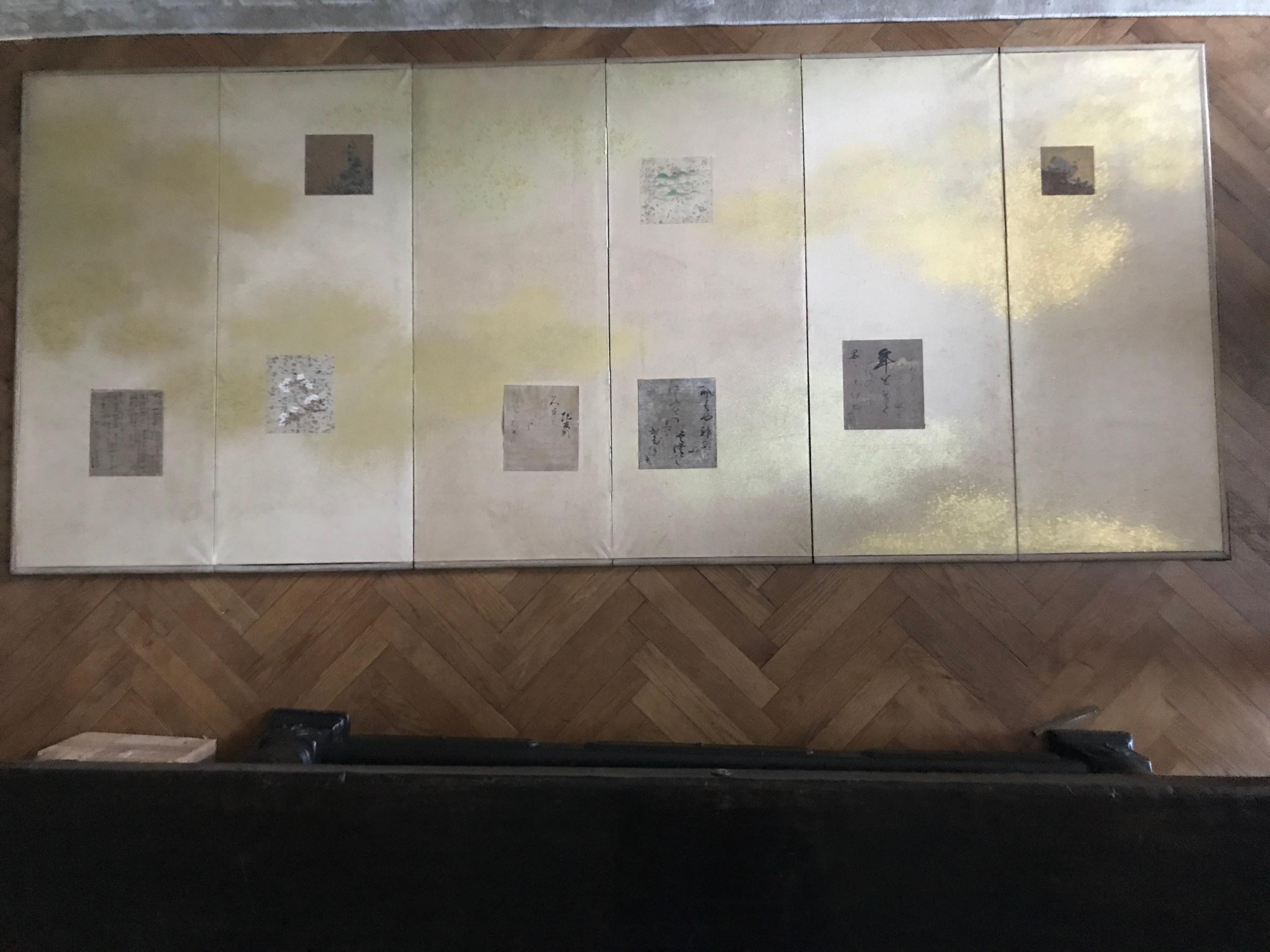 Pareja de biombos japoneses en venta 5
