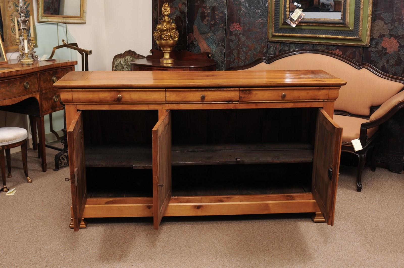 19th Century French Louis Philippe Style Fruitwood Enfilade 8