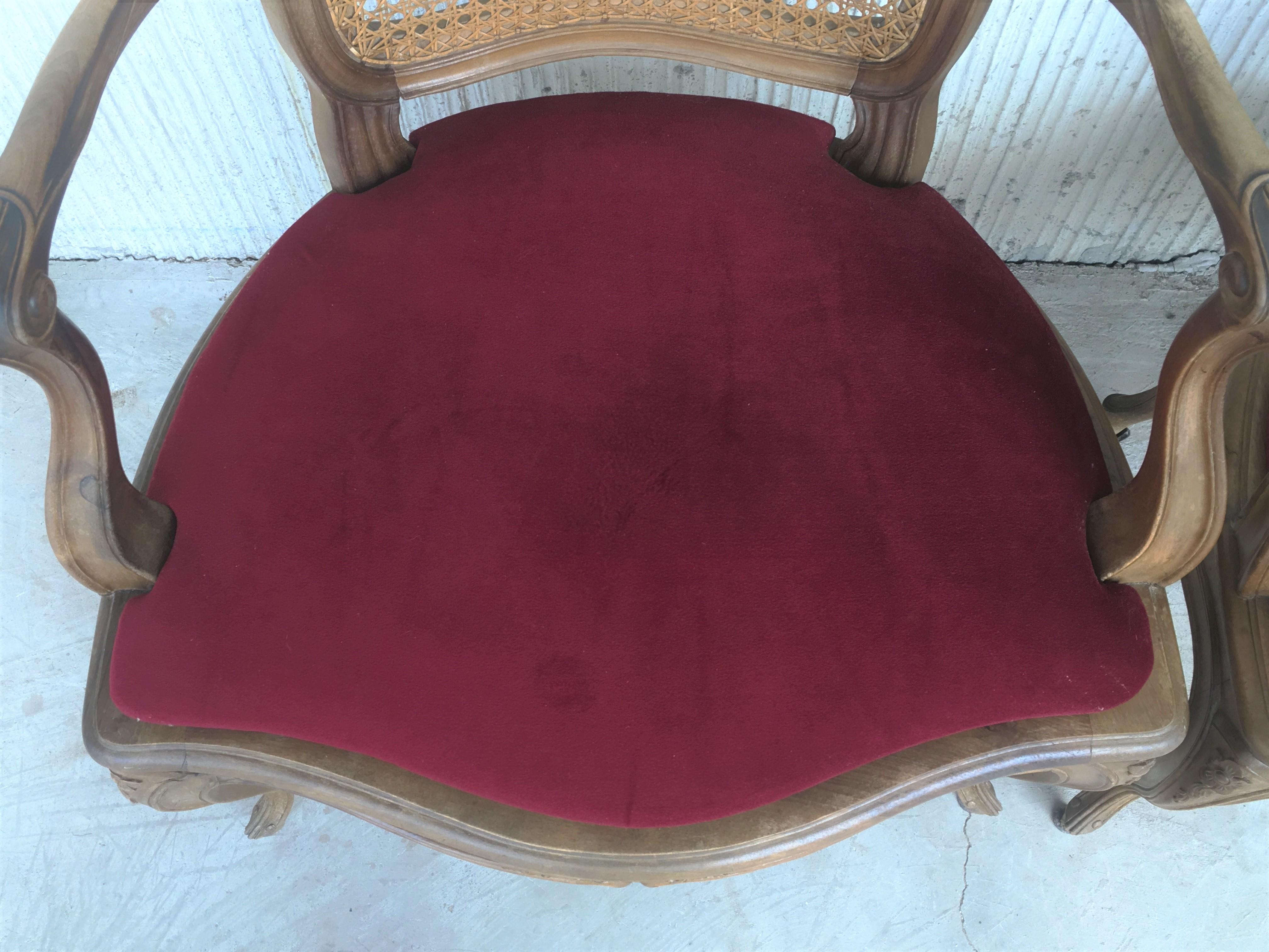 18th Louis XV Cane Back and Seat Fauteuil Armchair. 8