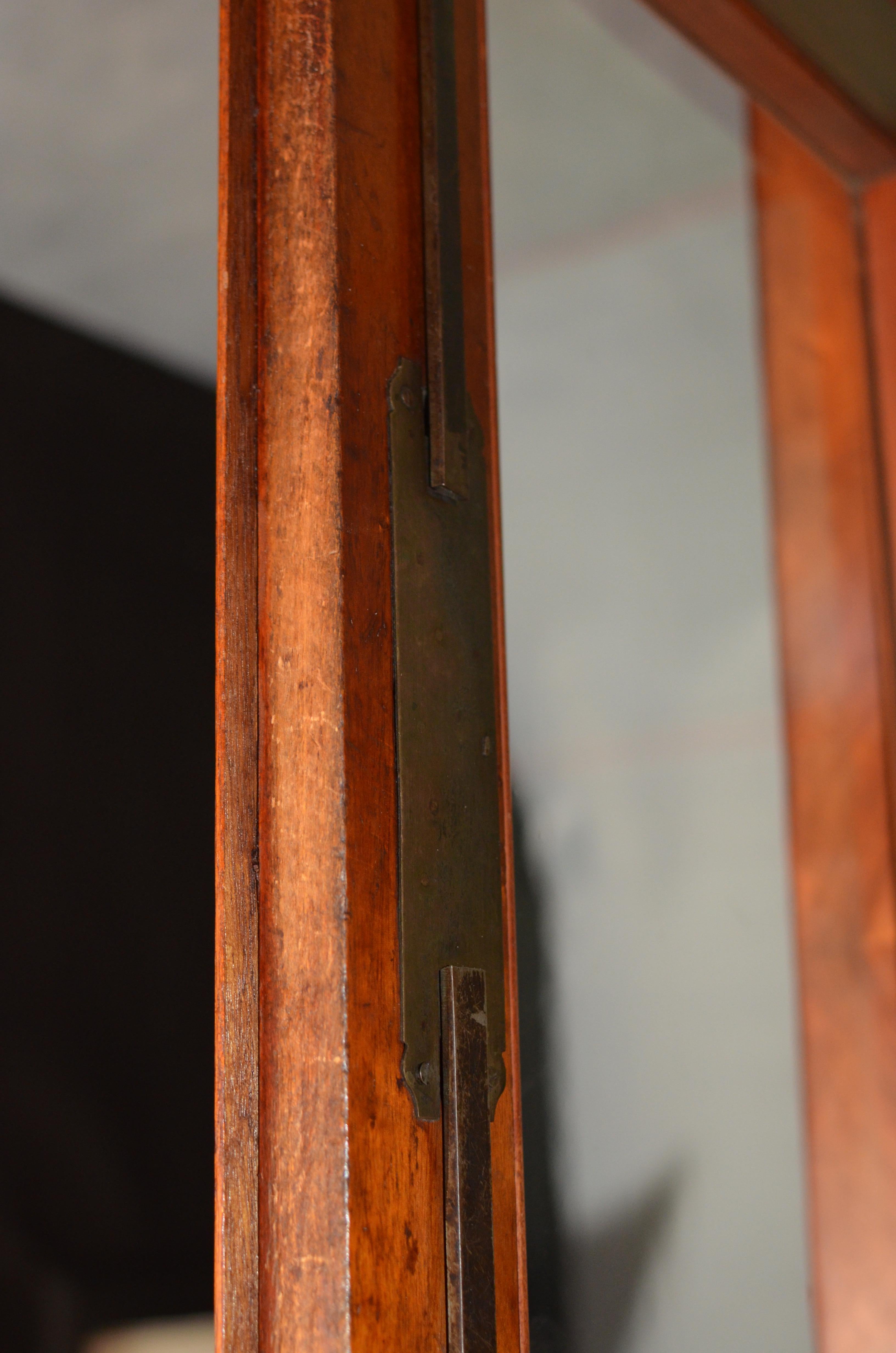 19th Century Rectangular French Bookcase in Louis Philippe Style, Walnut, 1950s For Sale 11