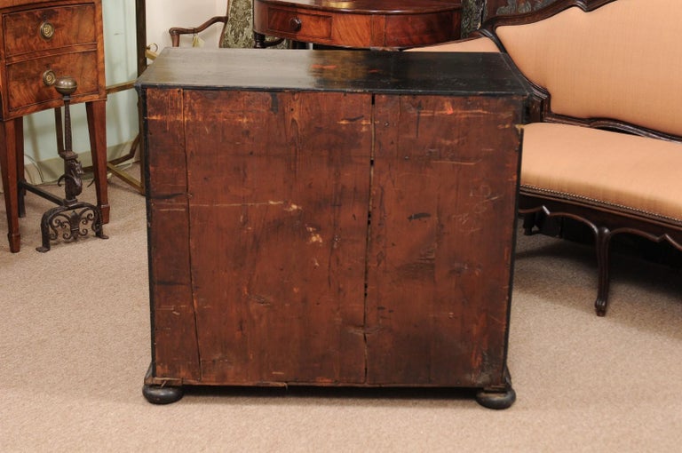 18th Century Chinoiserie Black Painted Chest, England at 1stdibs