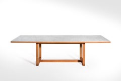 Salvatori Spanischer Esstisch aus Bianco Carrara und Kirschbaumholz von John Pawson