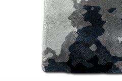 Baltic Hand-Tufted Dyed Wool Rug in Blue Gradient