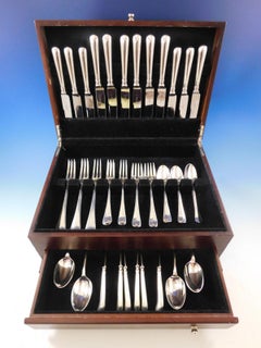 Queen Anne von Cooper Bros England Sterlingsilber-Besteck-Set 48 Teile
