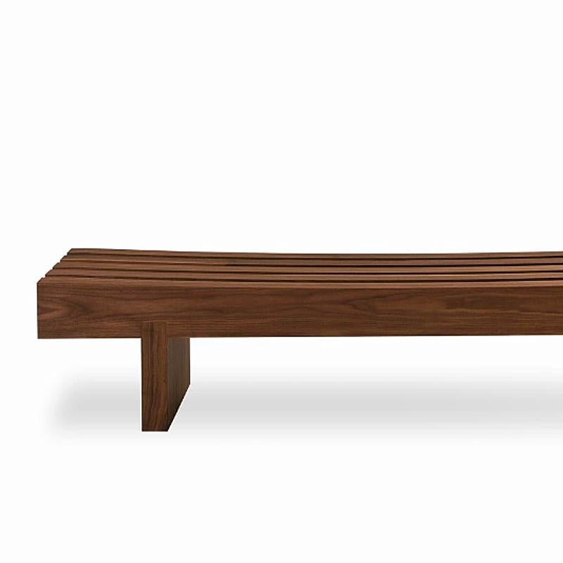 Bench Nipokawa with structure in solid walnut wood.
Treated solid wood with wax with natural pine extracts.
Also available in solid oak, on request.
Available in:
L212xP35xH45cm, Price: 8900,00€.
L192xP35xH45cm, Price: 8500,00€.
L182xP35xH45cm,