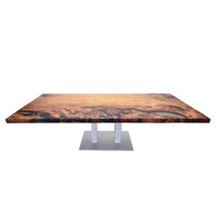 Kauri Wood with Resin Dinning Table
