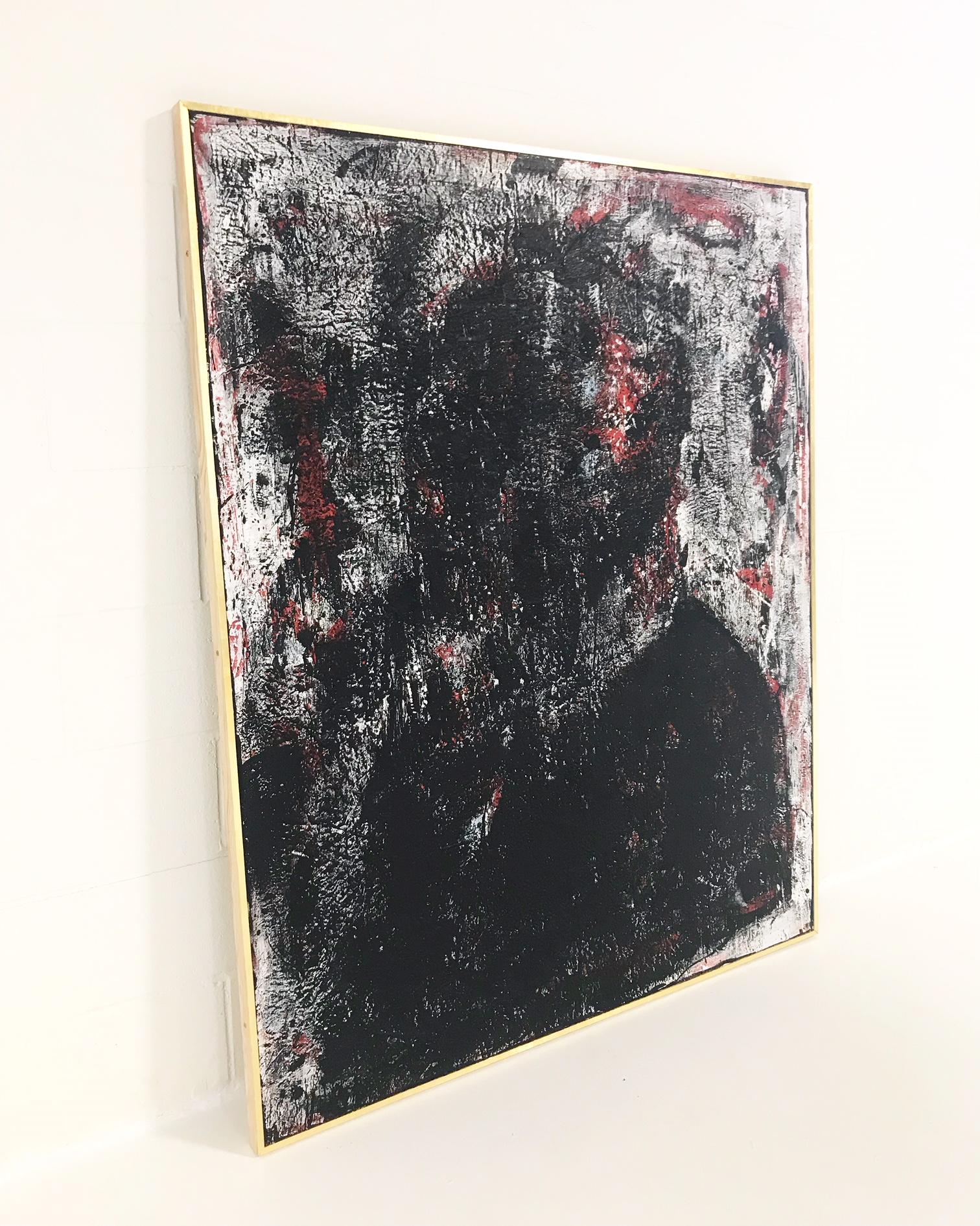 John O'Hara, 2018. Encaustic on board. Handmade frame. In series. Measures: 49 x 61