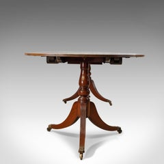 Extending Dining Table, Regency Revival, English, Mahogany, Seats Ten