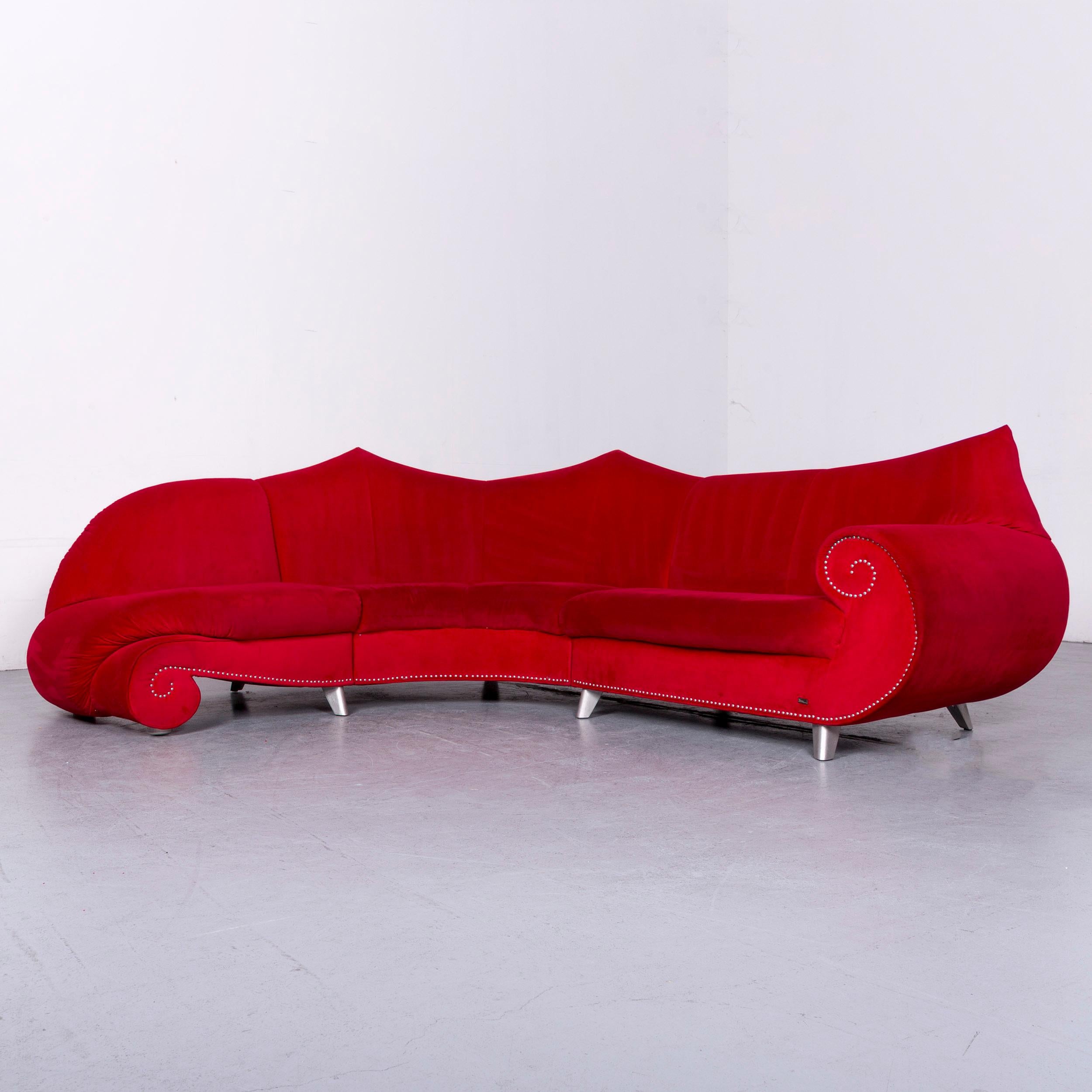 We bring to you a Bretz Gaudi designer velvet sofa red corner couch.
















































































 