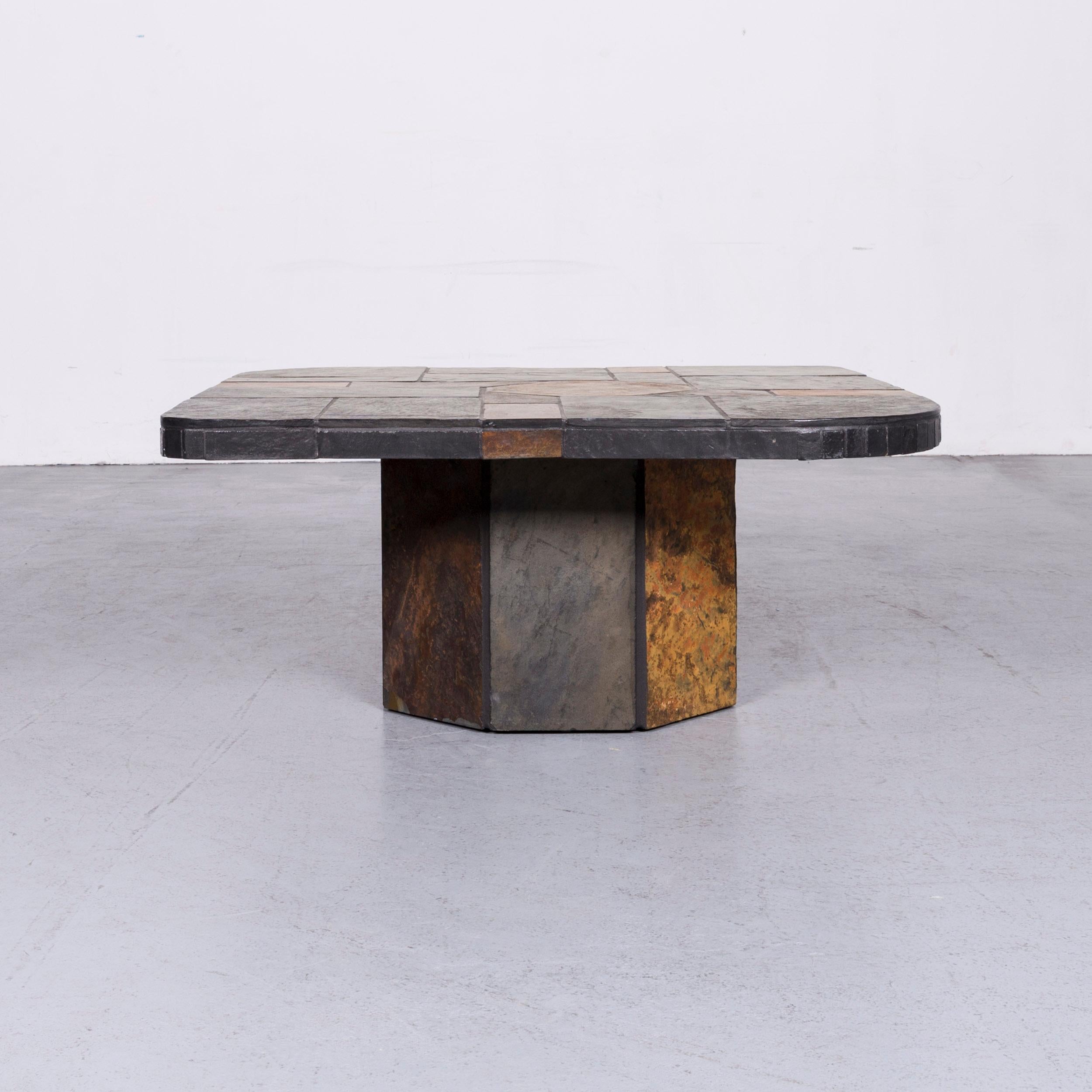 We bring to you a Designer table grey slate coffee table.