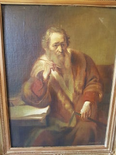 19th-20th Century German Oil Painting by F. Mühthoff, The Architect