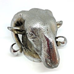 Moor Sheep Ram Head Sculpture Statue Vintage 1960s Arthur Court Style