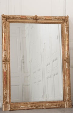 French 19th Century Giltwood Over-Mantle Mirror