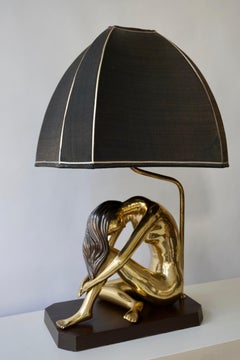 Sculptural Female Nude Lamp