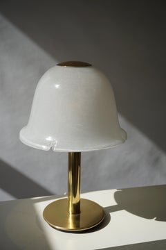 Table Lamp in Murano Glass and Brass
