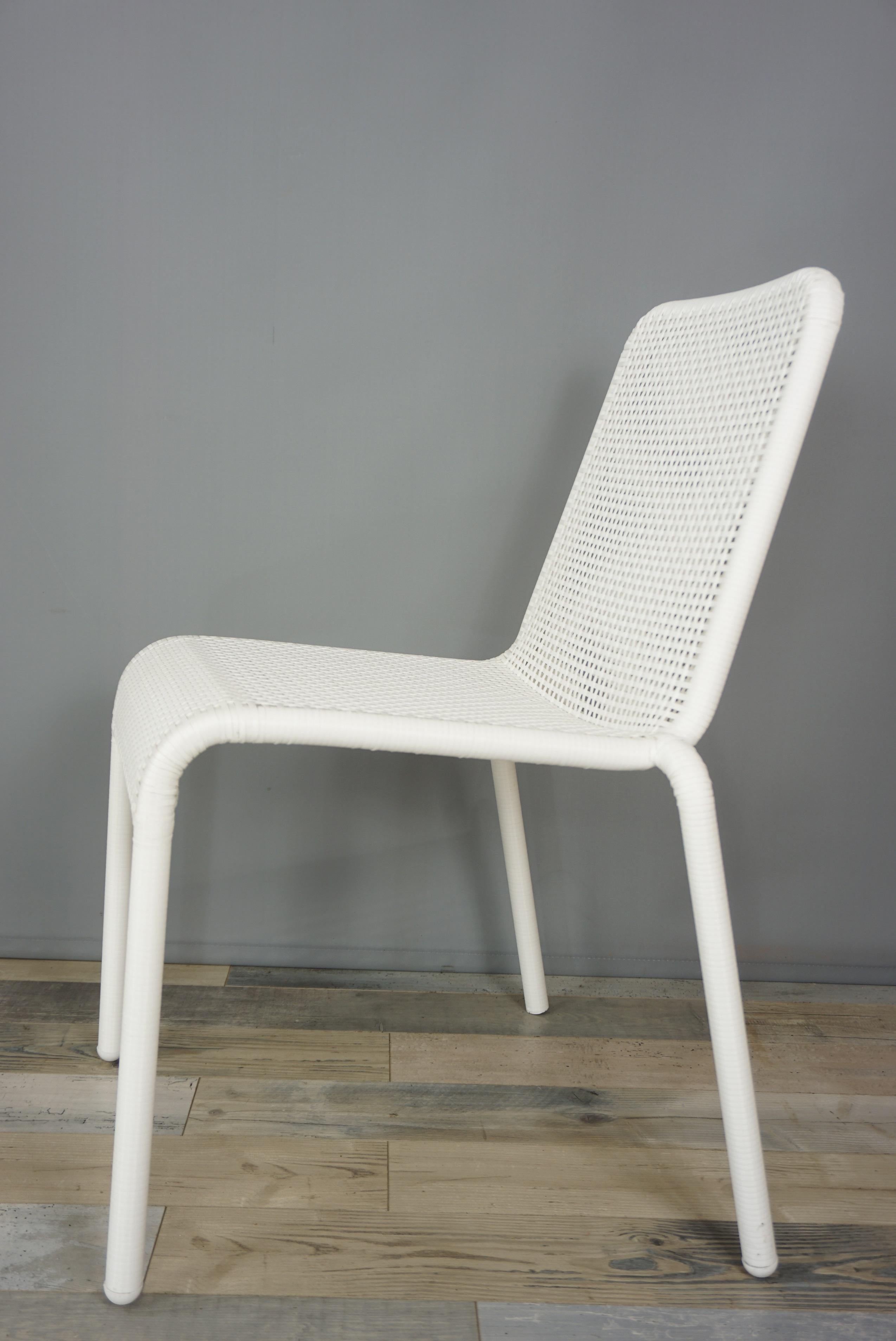 white french chair