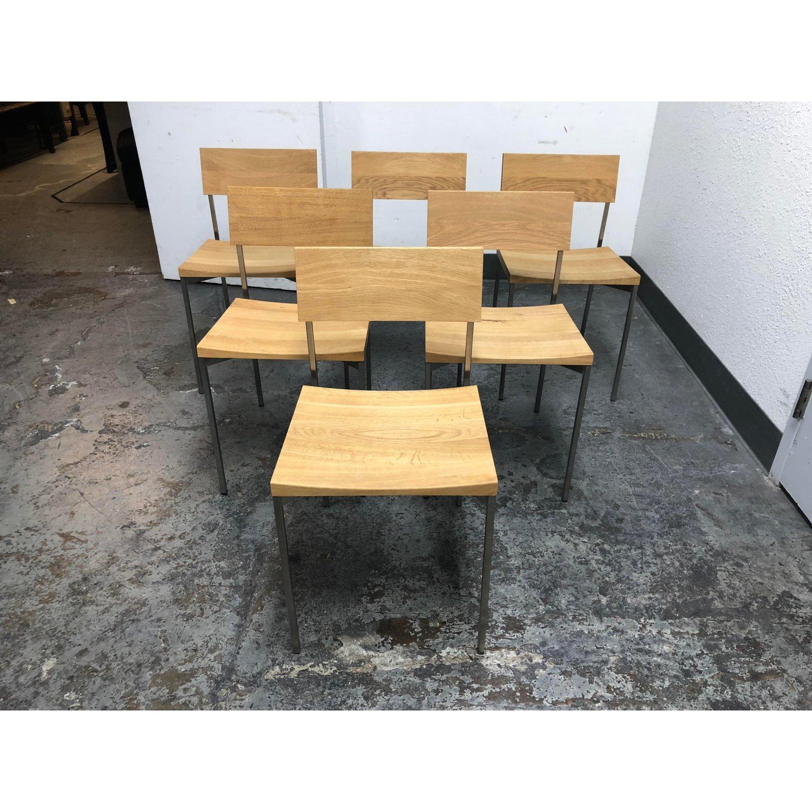 Modern Philipp Mainzer for E15 Ch03 Henning Chairs, Set of Six For Sale