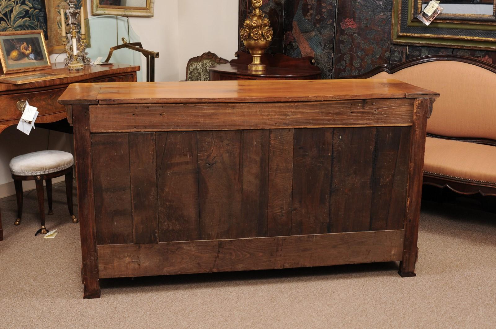 19th Century French Louis Philippe Style Fruitwood Enfilade In Good Condition In Atlanta, GA