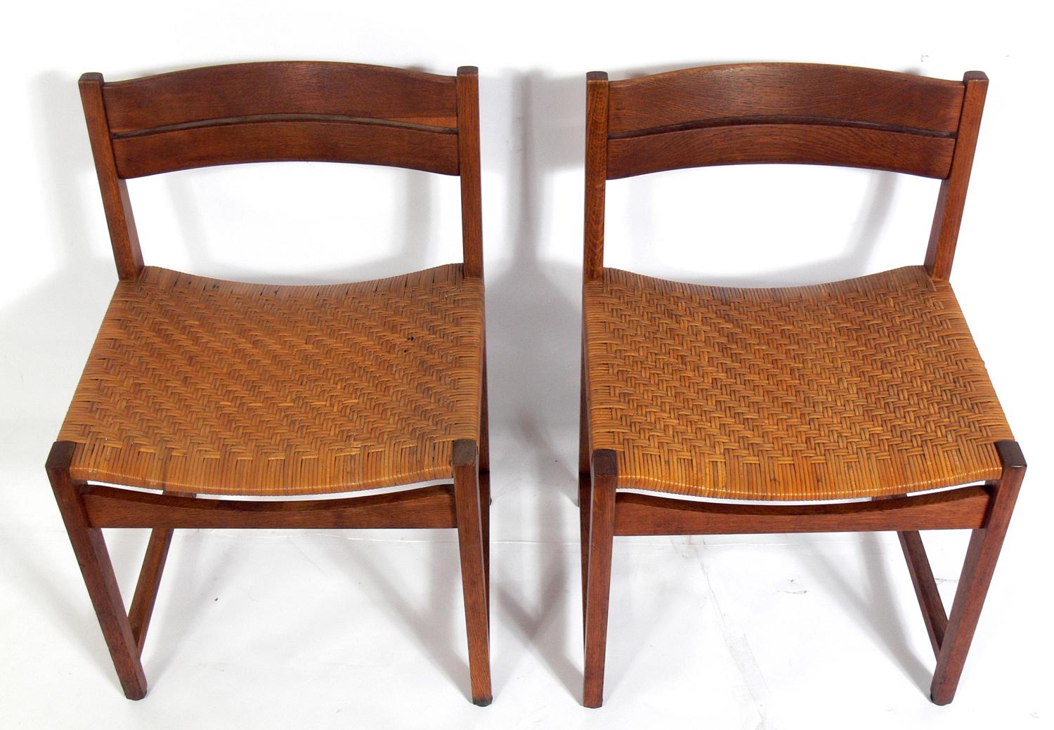 Mid-Century Modern Set of Four Danish Modern Dining Chairs by Hvidt & Mølgaard