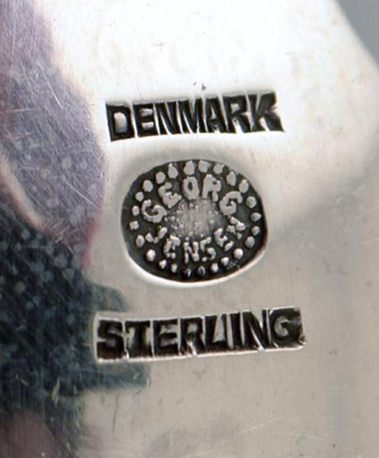 Danish Georg Jensen, Continental 'Antik' Rare Marrow or Stilton Scoop All Silver