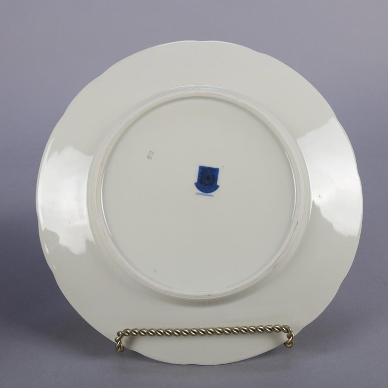 12 Vintage Czech Bohemian F&R Fine China Floral Dinner Plates at 1stDibs