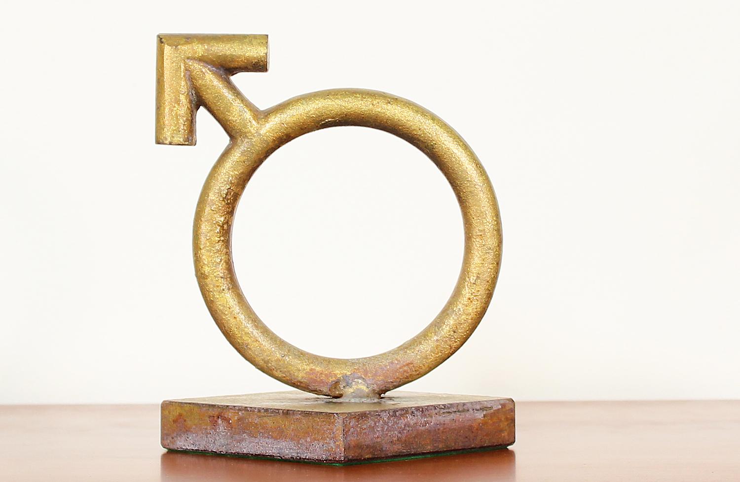 Mid-Century Modern Curtis Jere Sex Symbol Sculpture Bookends