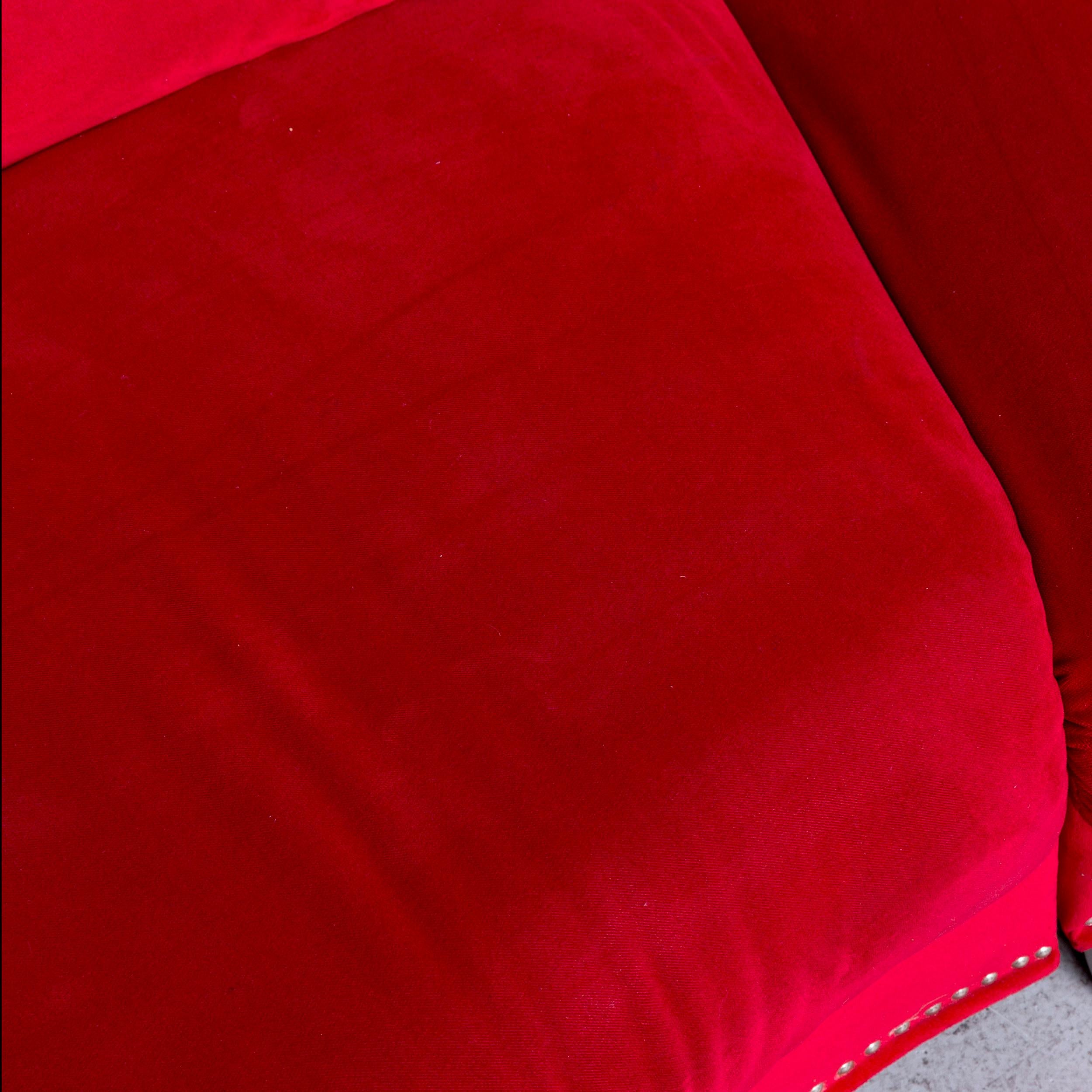 red velvet couch for sale