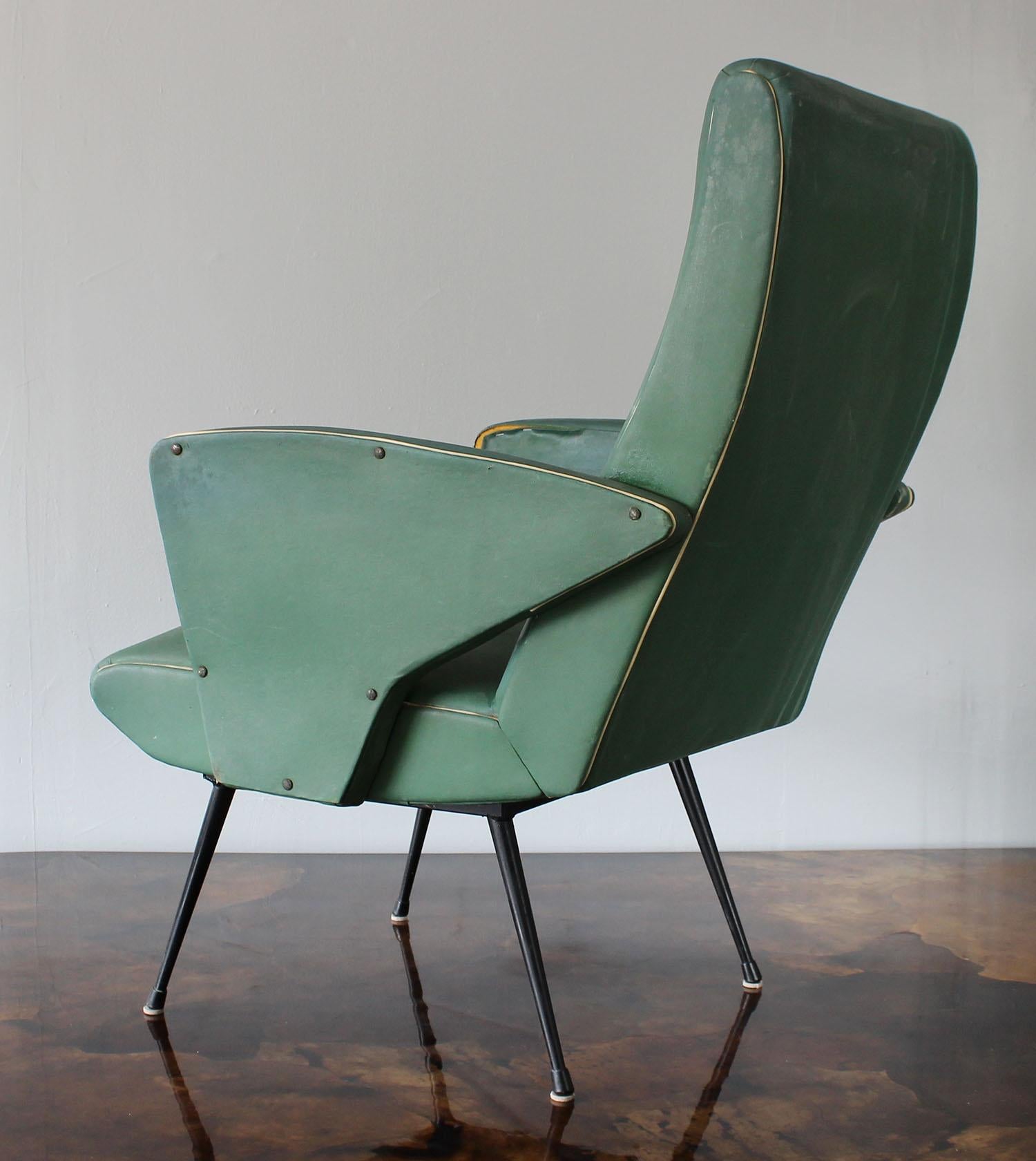 Mid-20th Century Italian Boomerang Chair For Sale