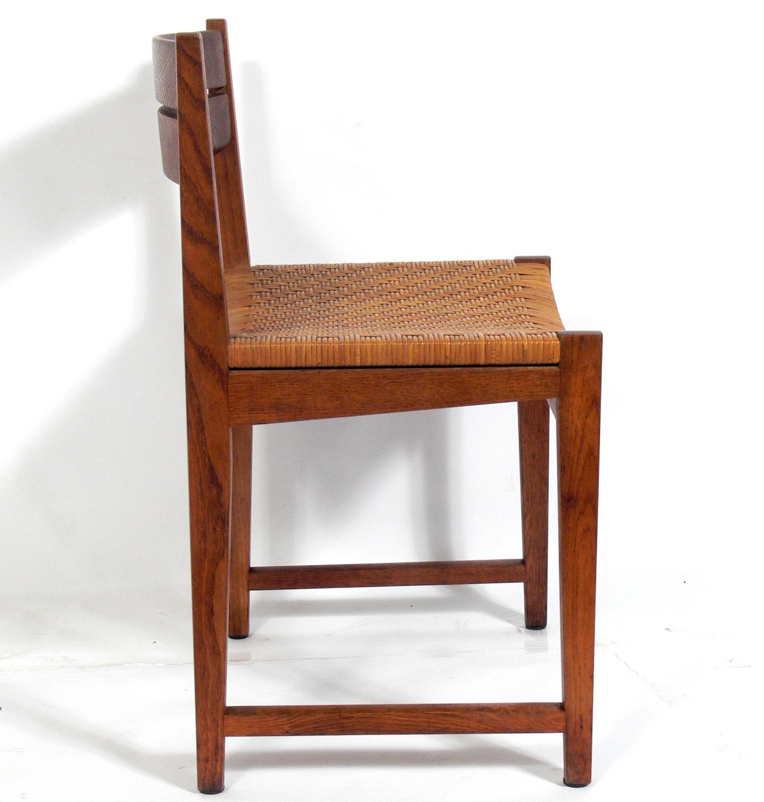 Mid-20th Century Set of Four Danish Modern Dining Chairs by Hvidt & Mølgaard