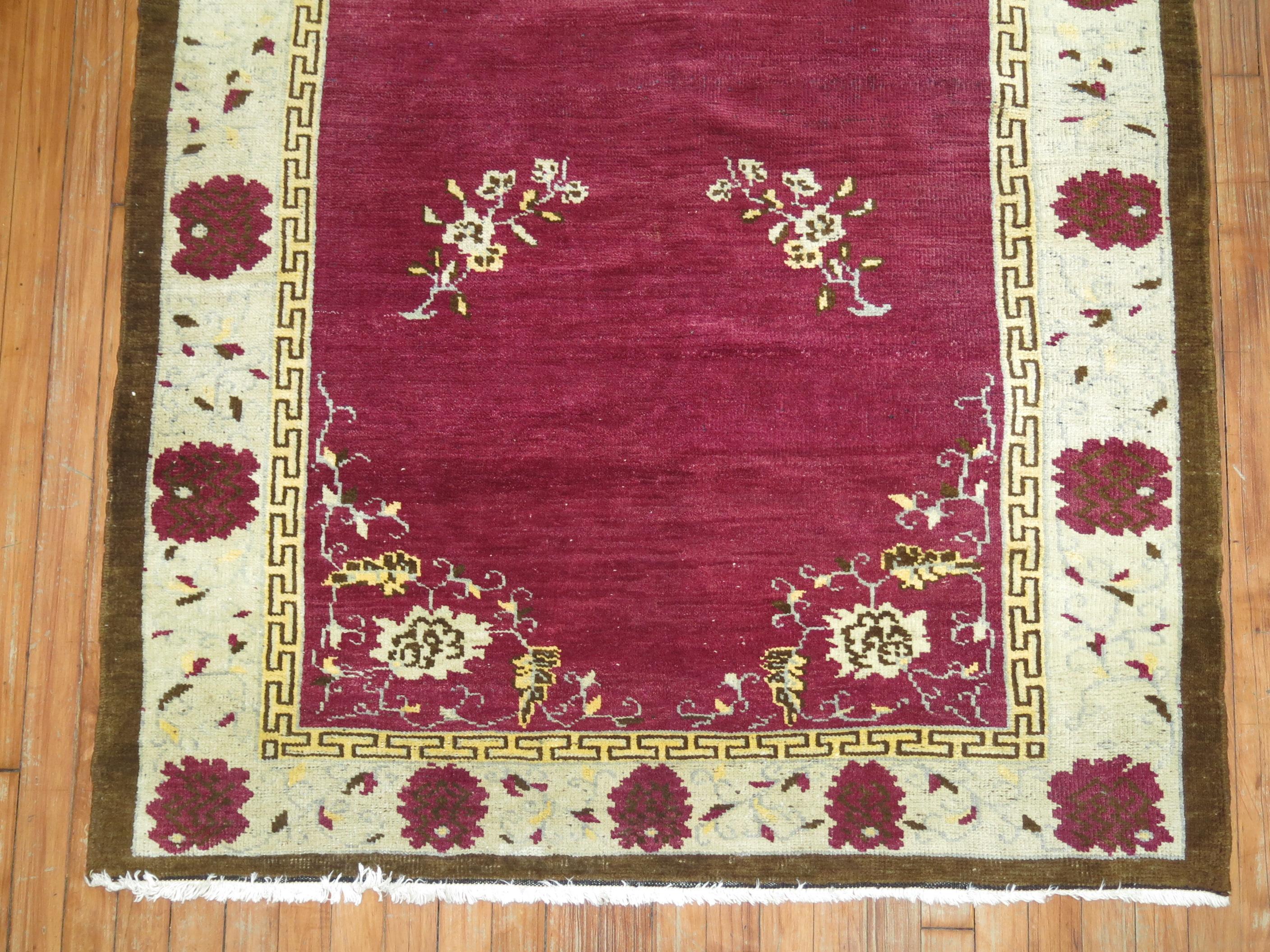 Hand-Knotted Vintage Turkish Rug For Sale