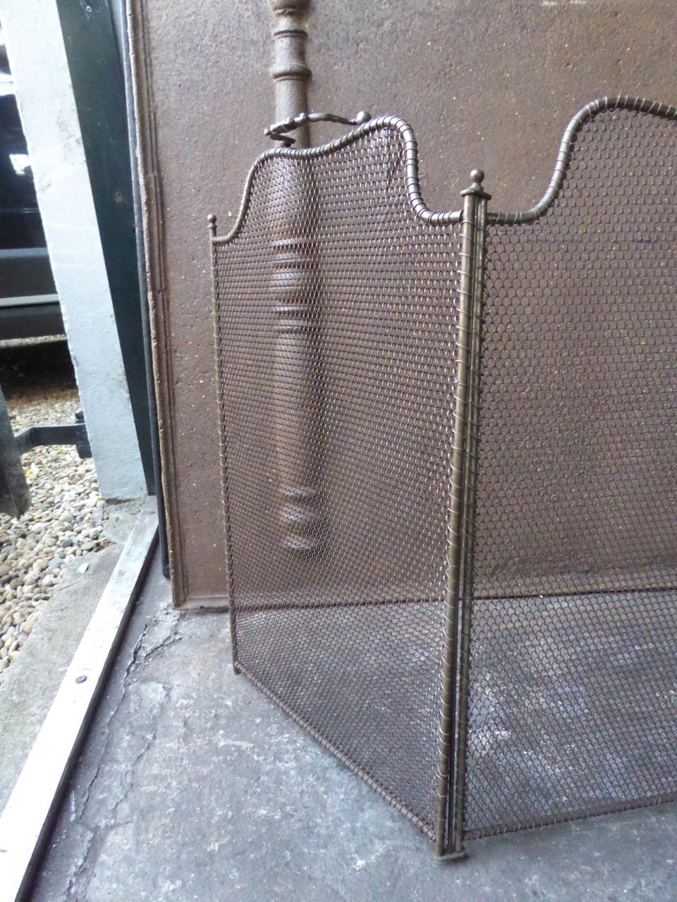 19th Century French Napoleon III Fireplace Screen or Fire Screen 1