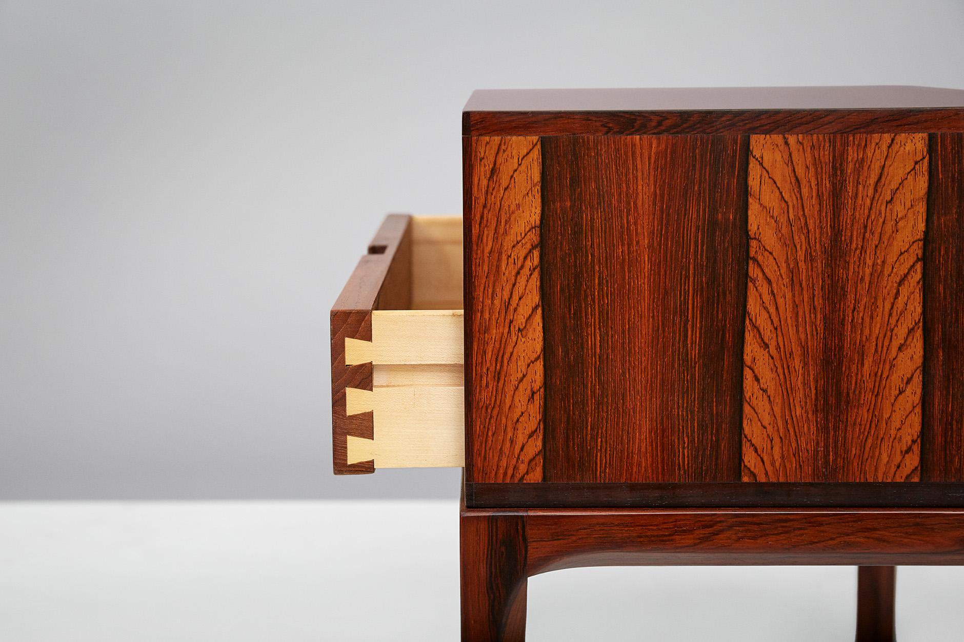 Danish Kai Kristiansen Bedside Cabinets, Rosewood