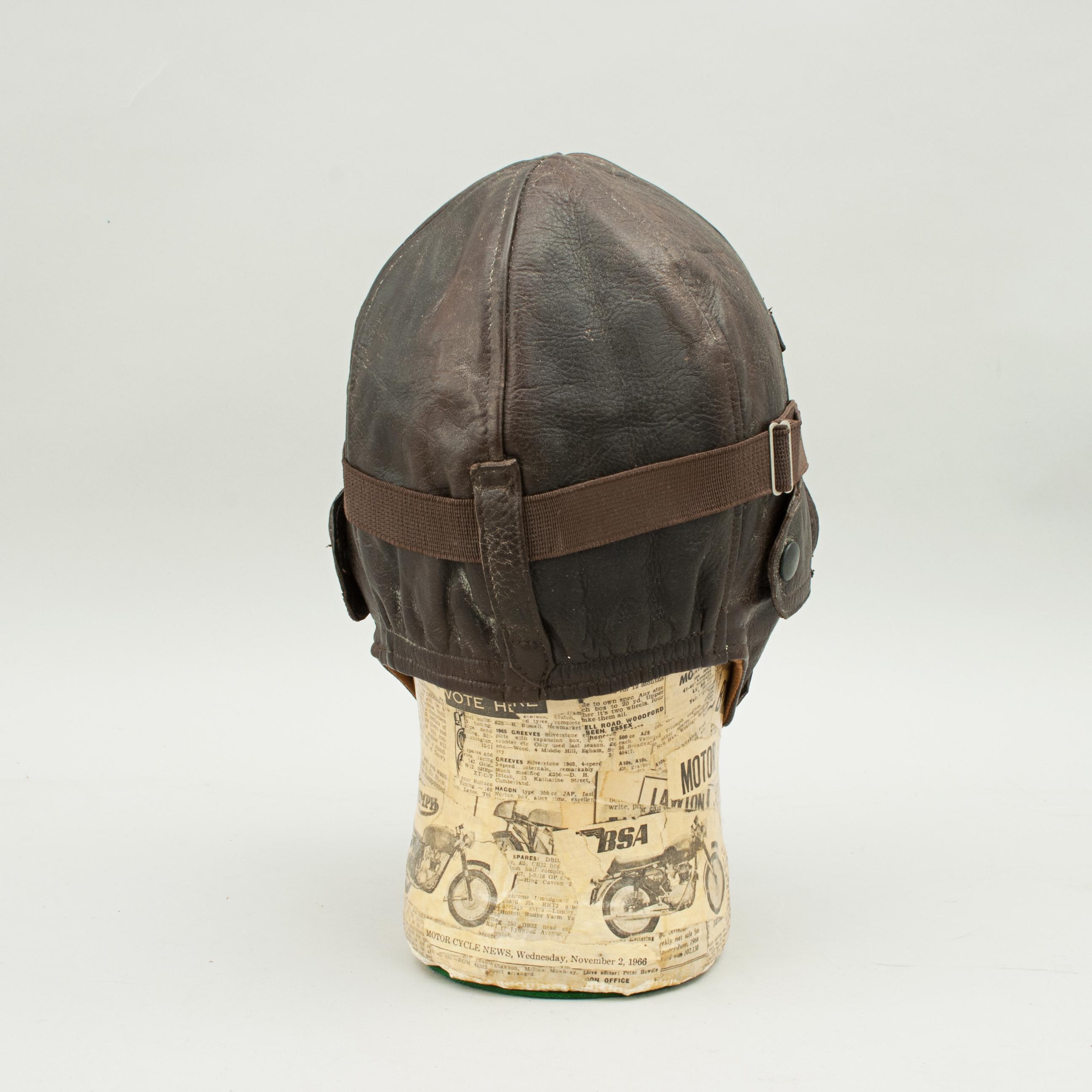 Late 20th Century Motoring Helmet or Aviator Helmet