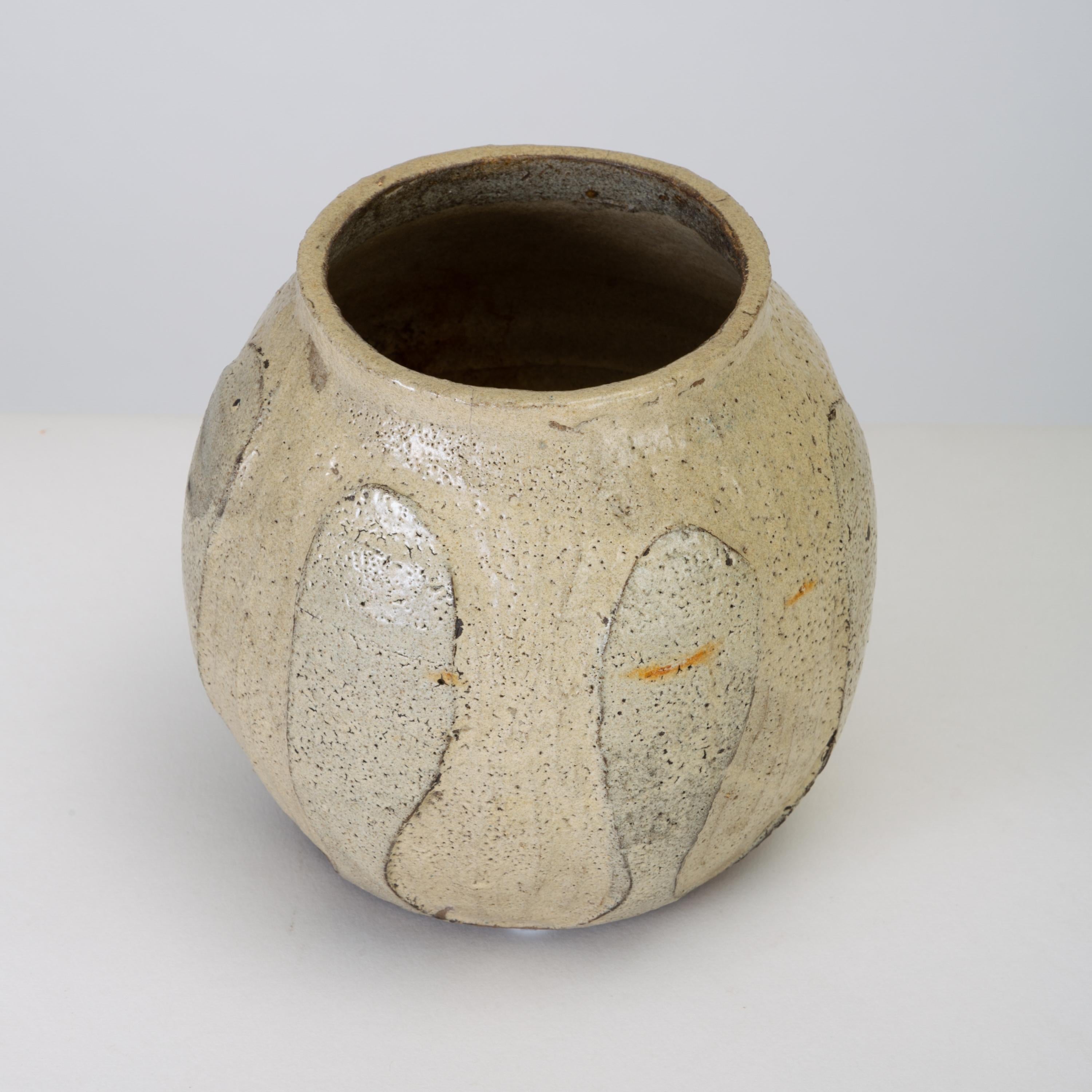 20th Century Rounded Vase with Raised Detail
