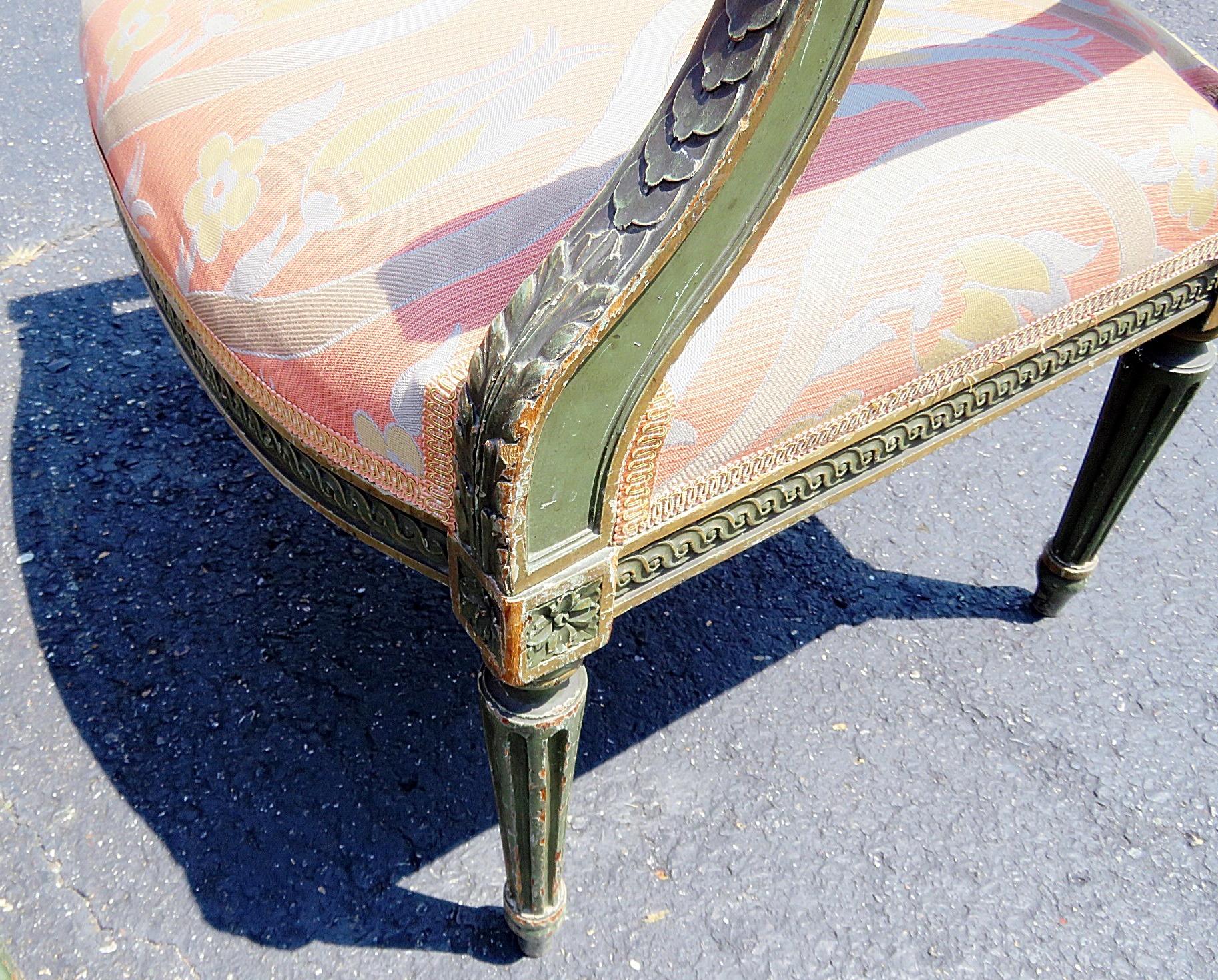 Upholstery Pair of Louis XVI Style Armchairs