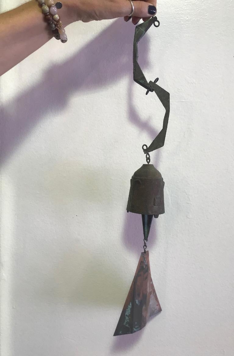 Late 20th Century Paolo Soleri Cast Bronze Wind Chime/ Wind Bell