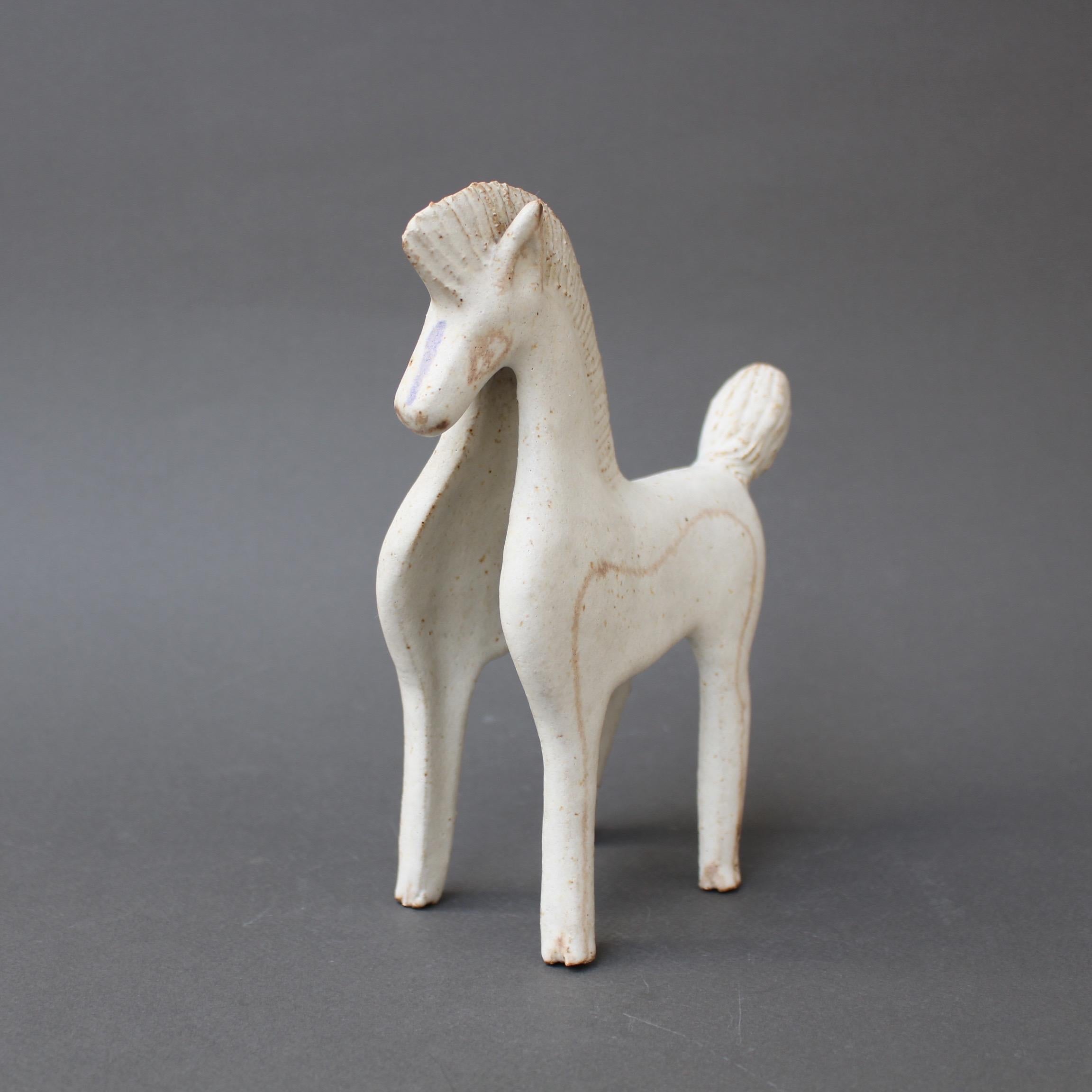 Set of Two Ceramic Horses by Bruno Gambone, Italy, circa 1970s 2