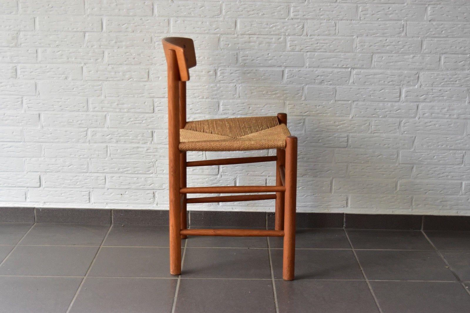 Vintage Oak Børge Mogensen Chairs Produced by J39 FDB Møbler, Denmark 1