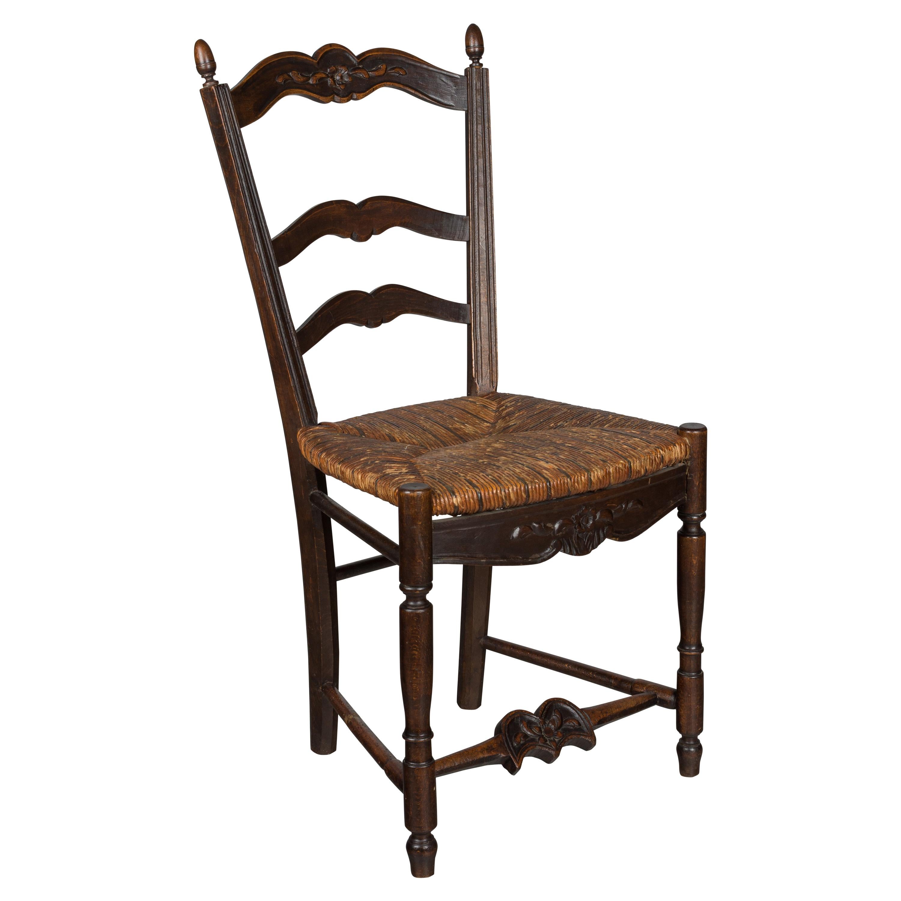 Set of Six 19th Century Country French Chairs