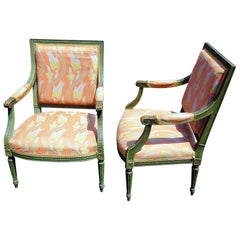 Pair of Louis XVI Style Armchairs