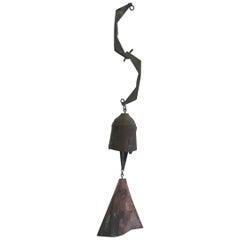 Paolo Soleri Carillon éolien/ Cloche éolienne en bronze moulé